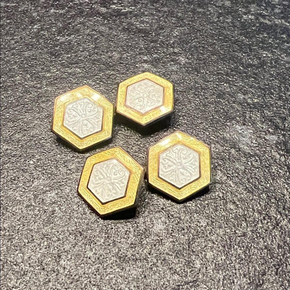 1940’ Enamel cufflinks in new out of box condition from my collection FABULOUS!!